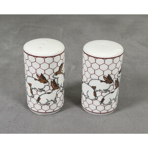 Vintage Takahashi Ceramic Salt and Pepper Shakers Bunnies Rabbits Charity